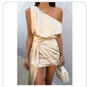 NEW Runaway the Label Charisma Dress Champagne Large